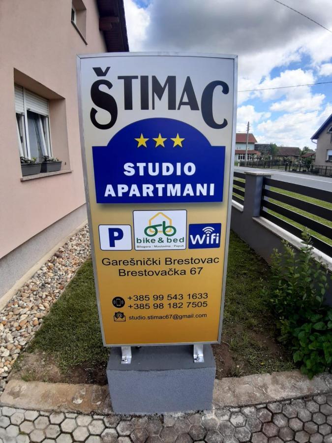 Studio Apartmani "Stimac" Garesnica Eksteriør billede